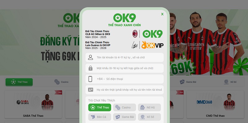 Hướng Dẫn Đăng Ký OK9 Và Nhận Ngay Ưu Đãi 100K